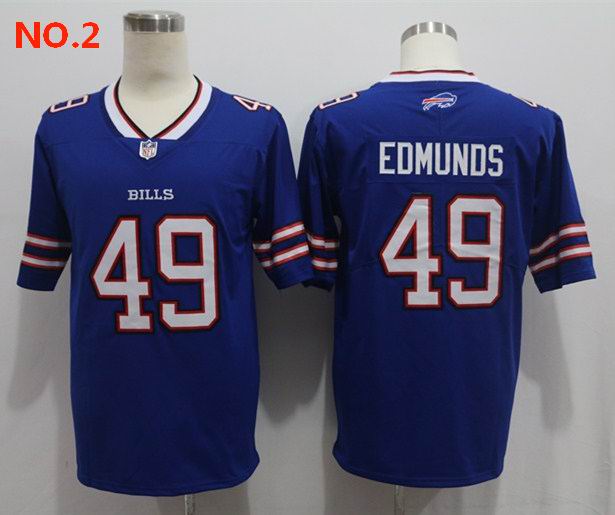 Men's Buffalo Bills #49 Tremaine Edmunds NFL Jersey Blue ;